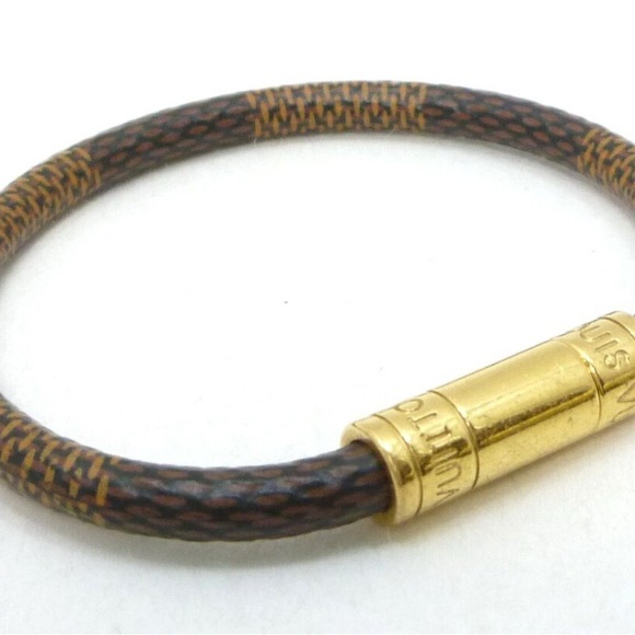Louis Vuitton EUC Damier Brown and Gold Bracelet - Picture 2 of 2